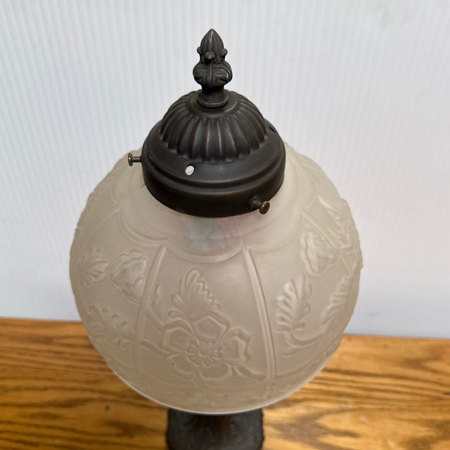 Vintage Victorian Boudoir Table Lamp For Sale - Image 10 of 12