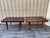 A Pair of Newly Restored Mid Century Modern George Nelson Style Wood Slat Benches / Side Tables. For Sale - Image 10 of 18