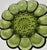 Glass Mid Century Avocado Green Egg Platter For Sale - Image 7 of 9