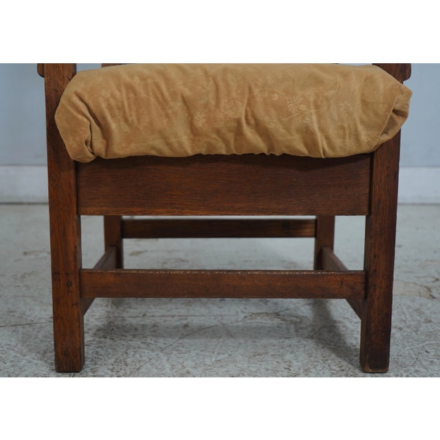 Gustav Stickley Mission Oak Armchair For Sale - Image 9 of 18