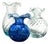 Murano Glass Vases by Mariana Iskra, Set of 3 For Sale