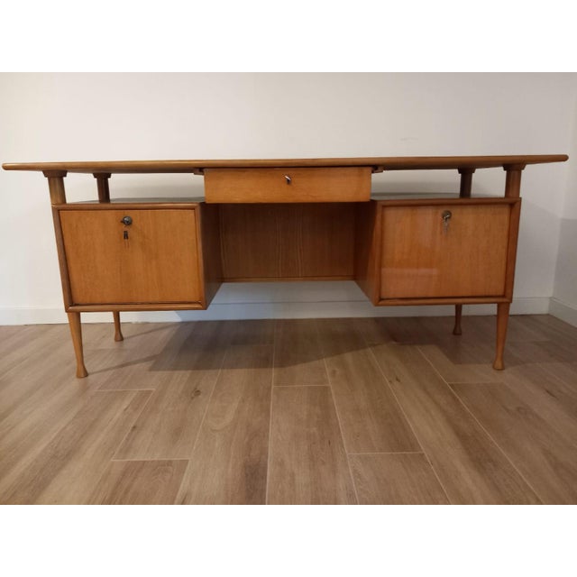 Vintage Polish Desk by Marian Grabiński, 1960s For Sale - Image 13 of 13