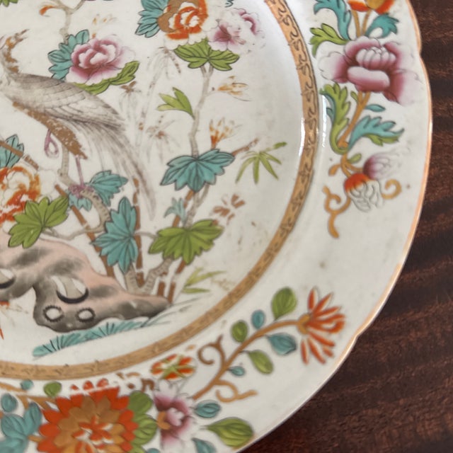 19th Century Wedgwood Stone China Chinoiserie Plate For Sale - Image 4 of 9