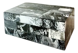 Vintage Maitland Smith Style Black and White Box