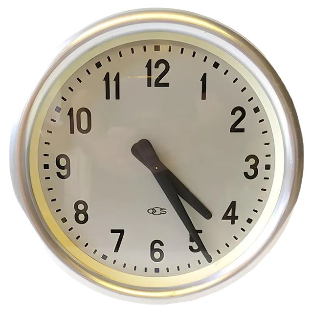 Round Wall Clock by Gio Ponti for Boselli, 1940s For Sale