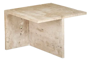 Gianna Side Table in Travertine by Marmo Lusso