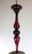 Burgundy Mid-Century Large Aubergine Murano Glass Silver Gilt For Sale - Image 8 of 12