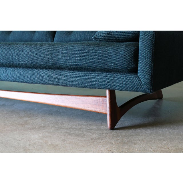 Green 1960s Adrian Pearsall for Craft Associates Gondola Sofa Mid Century Modern For Sale - Image 8 of 18