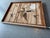 Large Vtg. 1989 Wood Inlay Geese Landscape Art Signed by C. Pruitt Inscribed 19th C. Wood Lath For Sale In Baltimore - Image 6 of 18