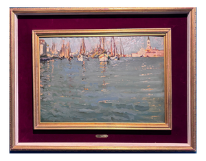 Giovanni Guarlotti, Venice, 1934, Oil on Cardboard