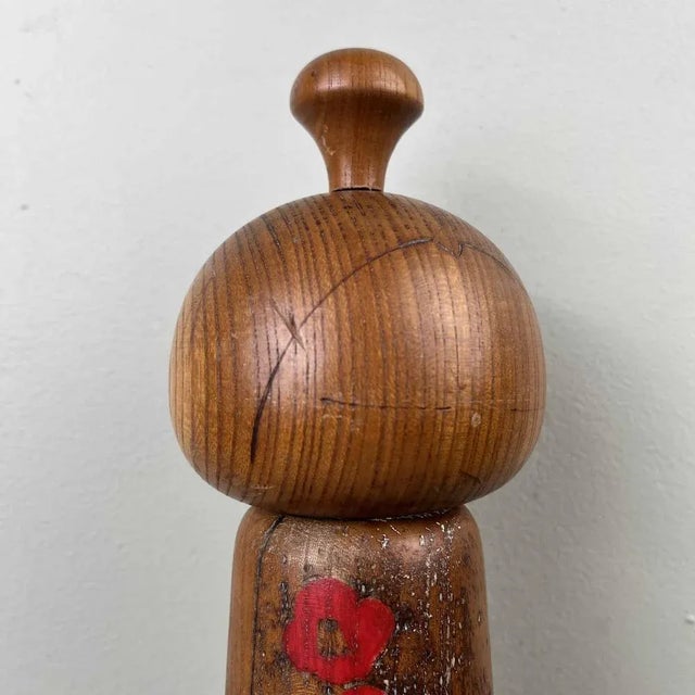 Wood Vintage Sosaku Kokeshi Figure by Toa Sekiguchi, 1960s For Sale - Image 7 of 11
