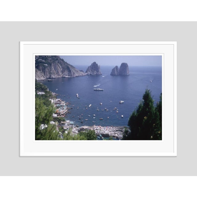 Modern Capri Bay 1958 by Slim Aarons Framed C-Print For Sale - Image 3 of 3