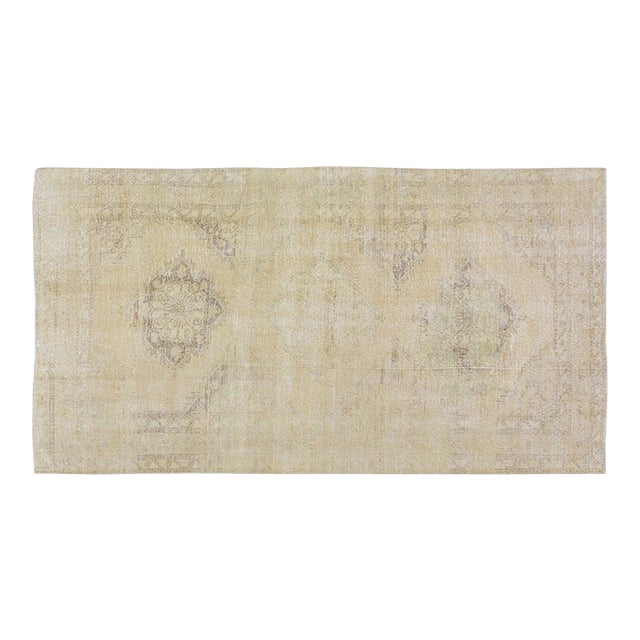 Vintage Turkish Anatolian Hand Knotted Wool Rug, 4'9"x9'1" For Sale