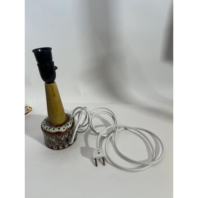 Lava Style Table Lamp From p.m Ceramics, Denmark 1970s. For Sale - Image 12 of 12