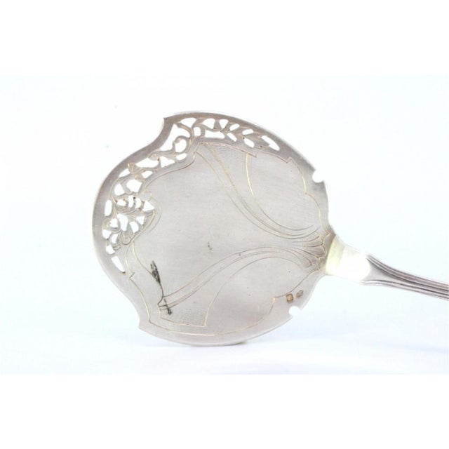 Silver Cake Serving Spatula, in Very Good conditions. Designed 1890 to 1919 This piece has an attribution mark, I am sure...