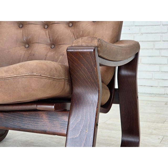 Vintage Danish Lounge Chair in Leather by Georg Thams, 1970s For Sale - Image 15 of 18