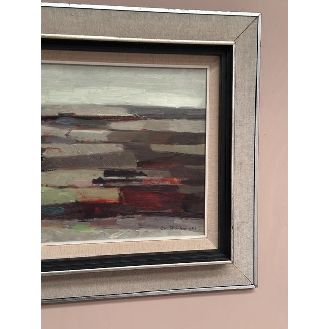 Evert Färhm, Field Patches, 1968, Oil on Panel, Framed For Sale - Image 12 of 18
