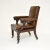 Antique William IV Leather Library Armchair, 1830s For Sale - Image 4 of 11
