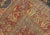Late 19th Century Antique Zeigler Sultanabad Rug With Medallion Design in Blue & Rust Red For Sale - Image 5 of 13