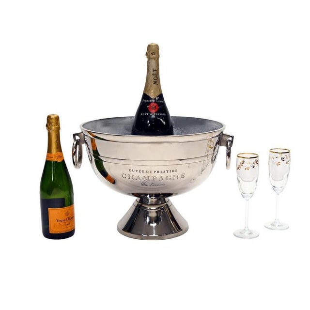 French Silver-Plated Champagne Cooler For Sale - Image 6 of 6