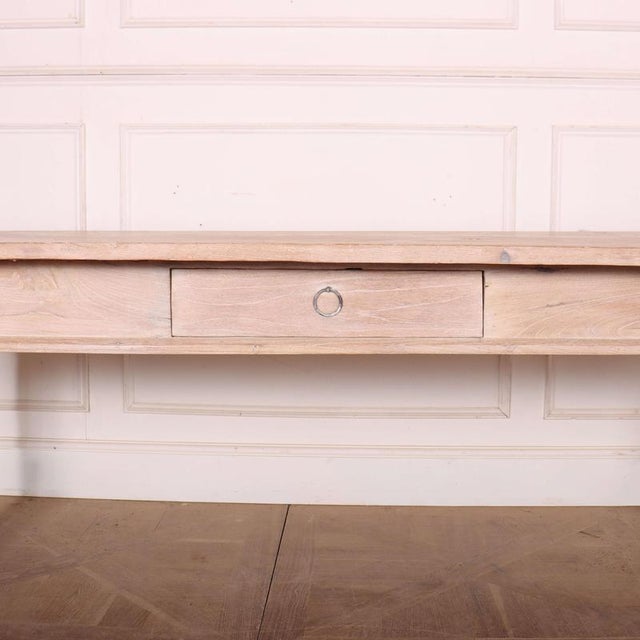 Large Antique Spanish Farmhouse Dining Table in Elm, 1800s For Sale - Image 4 of 11