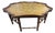 Vintage Faux Bamboo Coffee Table Gold Leaf Italian Regency For Sale