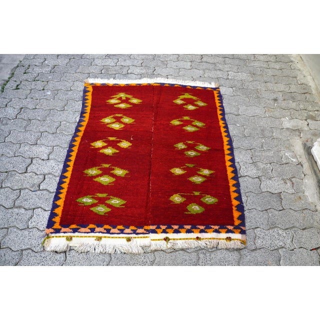 1960s Turkish Tribal Bohemian Rug For Sale - Image 11 of 11