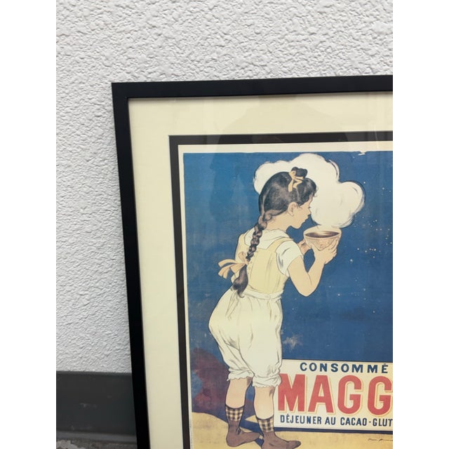 Paper Framed “Consommé Maggi” Poster Reproduction For Sale - Image 7 of 12