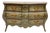 Mid-Century French Hand Painted Floral Bombe Chest or Commode For Sale