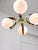 Mid-Century Modern Italian Brass and Opaline Chandelier For Sale - Image 13 of 17