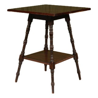 Victorian Walnut Lamp Table by Jas Shoolbred, 1880s For Sale
