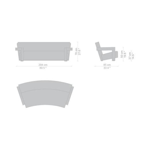 Not Yet Made - Made To Order Mid-Century Modern Utrecht Sofa by Gerrit Rietveld for Cassina, Italy For Sale - Image 5 of 6