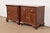 Baker Furniture Georgian Carved Mahogany Nightstands, Newly Refinished For Sale - Image 11 of 11