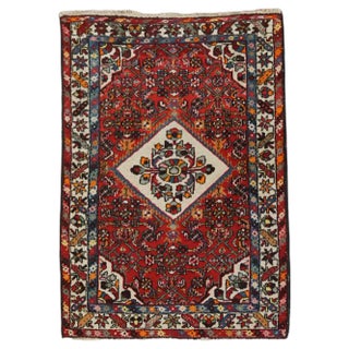 Hand Knotted Rug with Tassels For Sale