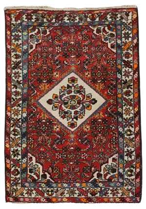 Hand Knotted Rug with Tassels