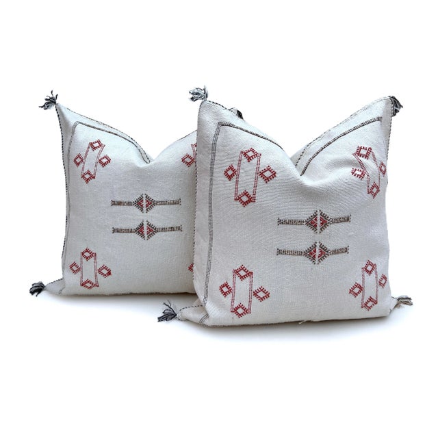 Cactus Sabra Silk Pillow Cover For Sale - Image 4 of 7