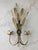 Metal Vintage Polished Brass Wheat Candle Sconce For Sale - Image 7 of 7