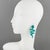 Richard Kerr designed these elegant pierced earrings in the 1980s. They are made up of his signature paved crystal...