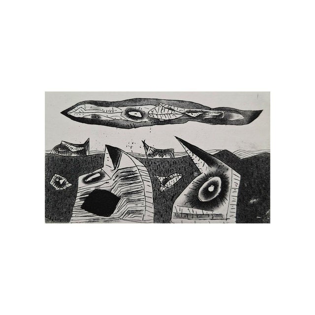 Paper Jerzy Dmitruk, Guardian Angel and His Workmate (The Promised Heaven), 2001, Etching For Sale - Image 7 of 7