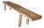 Andrianna Shamaris Live Edge Teak Wood Bench For Sale