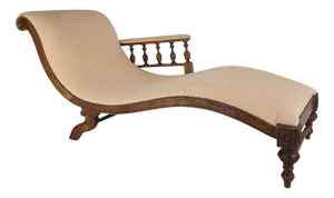 Antique English Chaise Lounge, 1800s