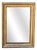 Antique Louis Philippe Rectangular Gilt Wood and Mercury Glass Mirror, 1830s For Sale