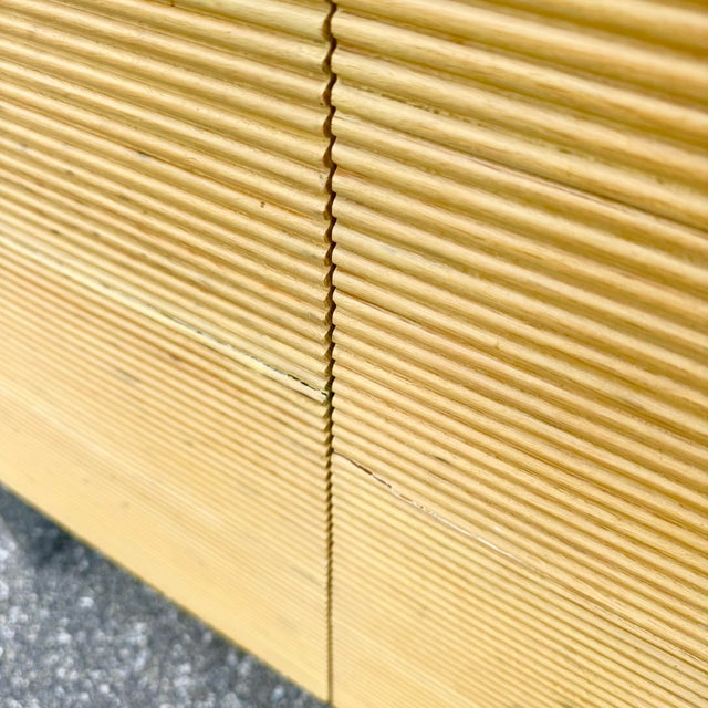 Postmodern Chrome and Ribbed Wood Credenza For Sale - Image 11 of 12