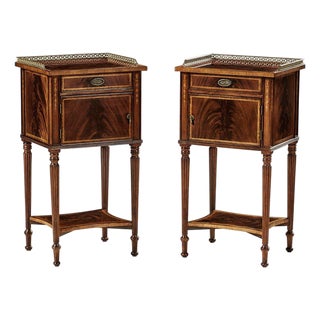 Pair of Bedside Cabinets For Sale