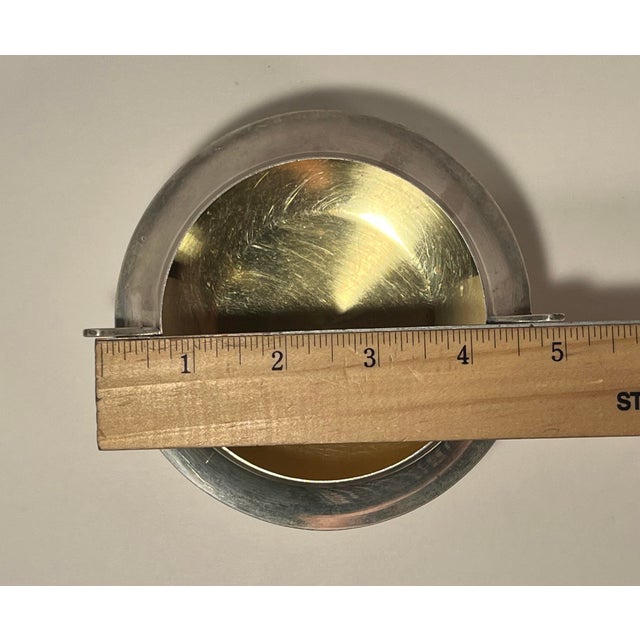 Metal Rare Vintage 1960s Ussr Armenian 875 Silver Gilt Bowl Two Handles 168g For Sale - Image 7 of 10