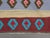 1970s Vintage Handmade Wool Cotton Red Blue Runner Rug For Sale In San Francisco - Image 6 of 11
