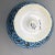 Vintage Ottoman Style Persian Enamel Floral Mouth Vase Blue Gold and White Enamel Over Metal Body With Artist Mark For Sale In Sacramento - Image 6 of 13