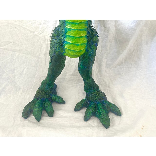 Whimsical Paper Mache' Dragon Sculpture by Artist James C. Osterberg For Sale - Image 10 of 11