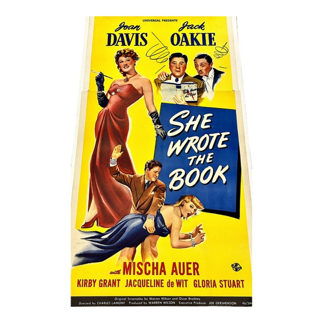 Large 1946 “She Wrote the Book” Movie Poster For Sale