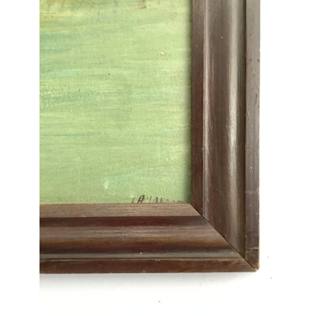 Circa 1940s Moose Oil Painting For Sale - Image 6 of 7